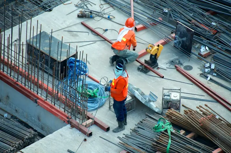 Security Guard patrolling a construction site